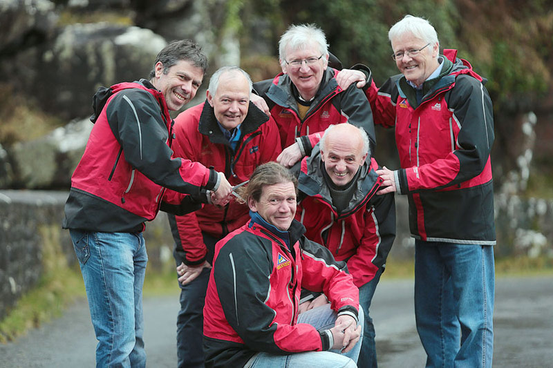 Members of Kerry Mountain Rescue who took part in Today FM's 'Shave or Dye' to raise money for the Irish Cancer Society