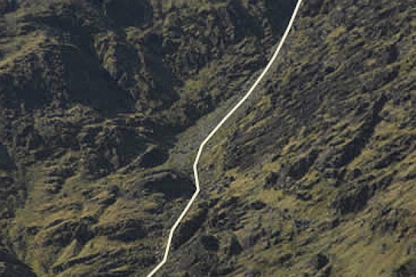The line of the Devil's Ladder itself, which demands care (especially when icy or in wet weather).