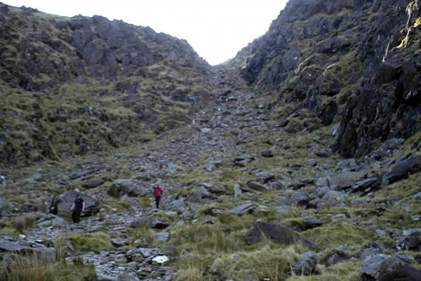 Looking up the slope of the Devil's Ladder