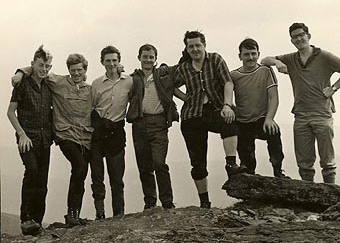 From left to right: Pat Ahern, Eric Brick, James Flynn, Gearóid O'Sullivan, Paddy O'Callaghan, Karl Daly and Seán Ó Súilleabháin.
